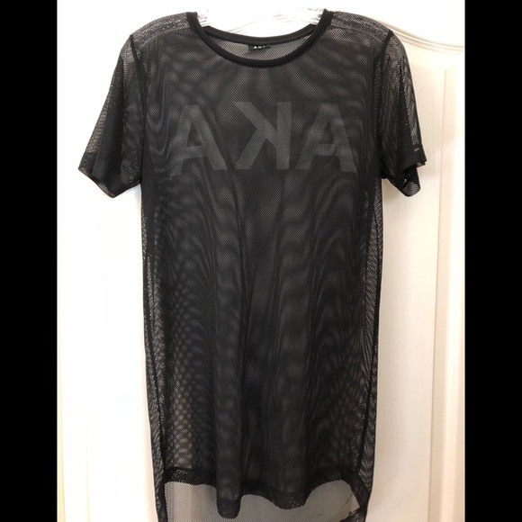 AKA Boutique brand mesh sheer sporty sexy top - Picture 1 of 2